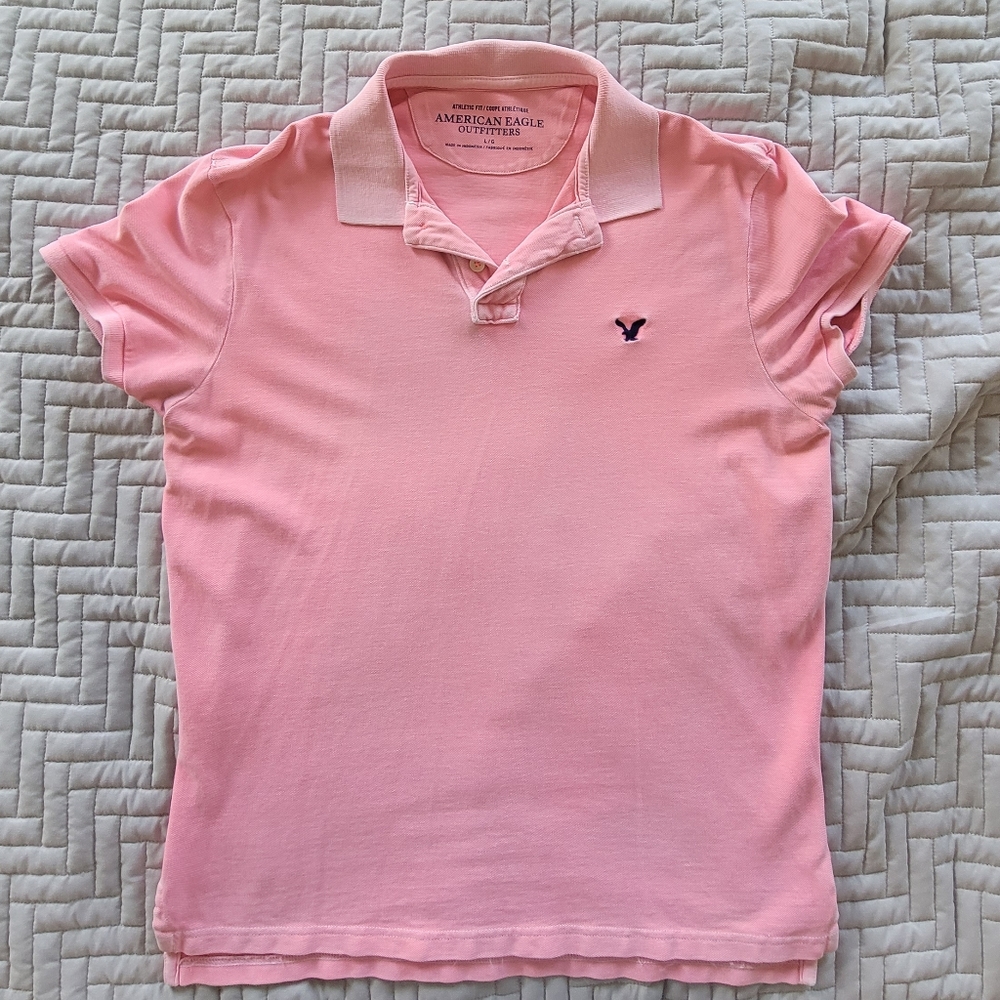 Large Athletic Fit American Eagle Polo
